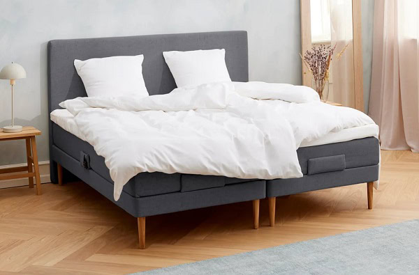 Kølende elevationsseng i antracit