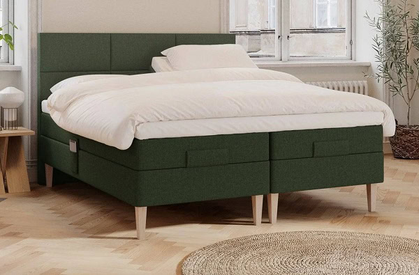 Ragna elevationsseng i grøn