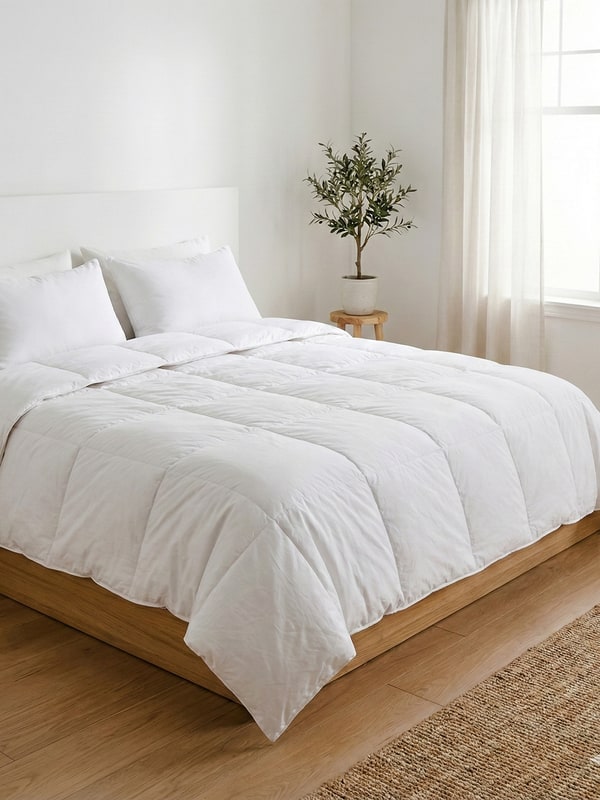 Nattelyst Duvet Classic helårsdyne på en seng